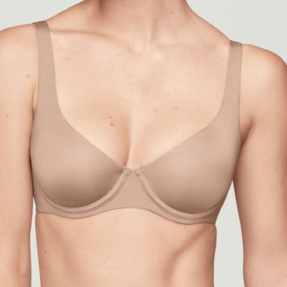 New CUUP The Scoop Micro Bra 36E underwire taupe